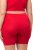 Ulla Popken Lace Hem Stretch Viscose Knit Bicycle Length Lounge Shorts Red - Džíny & Nohavice vo Veľkých Veľkostiach – Plus Size - 