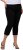 Ulla Popken Mony Stretch Capri Pants Black - Džíny & Nohavice vo Veľkých Veľkostiach – Plus Size - 