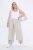 Ulla Popken Cool Linen Elastic Waist Capri Pants Brown - Džíny & Nohavice vo Veľkých Veľkostiach – Plus Size - 