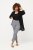 Ulla Popken Check Bengaline Slim Leg Sienna Fit Stretch Crop Pants Black - Nohavice - Nohavice pre ženy vo veľkých veľkostiach
