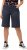 Ulla Popken Frayed Hemline Elastic Waistband Bermuda Shorts Navy - Džíny & Nohavice vo Veľkých Veľkostiach – Plus Size - 