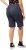 Ulla Popken Frayed Hemline Elastic Waistband Bermuda Shorts Navy - Džíny & Nohavice vo Veľkých Veľkostiach – Plus Size - 