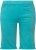 Ulla Popken Frayed Hemline Elastic Waistband Bermuda Shorts Bright Turquoise - Džíny & Nohavice vo Veľkých Veľkostiach – Plus Size - 