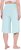 Ulla Popken Wide Leg Flared Bermuda Shorts Blue - Džíny & Nohavice vo Veľkých Veľkostiach – Plus Size - 