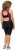 Ulla Popken Functional Padded Zip Front Cycling Leotard Black - Džíny & Nohavice vo Veľkých Veľkostiach – Plus Size - 