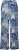 Ulla Popken Paisley Straight Leg Pull On Pants Blue - Džíny & Nohavice vo Veľkých Veľkostiach – Plus Size - 