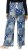 Ulla Popken Paisley Straight Leg Pull On Pants Blue - Džíny & Nohavice vo Veľkých Veľkostiach – Plus Size - 