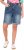 Ulla Popken Palm Print Denim Bermuda Shorts Blue Denim - Džíny & Nohavice vo Veľkých Veľkostiach – Plus Size - 