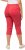 Ulla Popken Stretch Fit Raw Hem Capris Dark Coral - Džíny & Nohavice vo Veľkých Veľkostiach – Plus Size - 