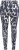 Ulla Popken Quick Drying Abstract Print Leggings Black - Džíny & Nohavice vo Veľkých Veľkostiach – Plus Size - 