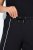 Ulla Popken Tracksuit Pants Black - Látkové nohavice - Dámske široké nohavice plus size