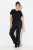 Ulla Popken Tracksuit Pants Black - Látkové nohavice - Dámske široké nohavice plus size