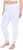 Ulla Popken Lace Trim Leggings White - Džíny & Nohavice vo Veľkých Veľkostiach – Plus Size - 