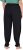 Ulla Popken Quick Drying Split Leg Elastic Waist Joggers Black - Džíny & Nohavice vo Veľkých Veľkostiach – Plus Size - 