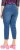 Ulla Popken Cropped Denim Look Stretch Fit Leggings Light Blue Denim - Džíny & Nohavice vo Veľkých Veľkostiach – Plus Size - 