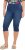 Ulla Popken Denim Elastic Waist Capres Blue Denim - Džíny & Nohavice vo Veľkých Veľkostiach – Plus Size - 
