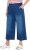 Ulla Popken Denim Culottes Blue - Džíny & Nohavice vo Veľkých Veľkostiach – Plus Size - 