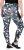 Ulla Popken Quick Drying Botanical Print Sport Leggings Black - Džíny & Nohavice vo Veľkých Veľkostiach – Plus Size - 