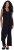 Ulla Popken Draped Sleeveless Glitter Jumpsuit Navy - Džíny & Nohavice vo Veľkých Veľkostiach – Plus Size - 