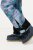 Ulla Popken Functional Ski Trousers Waterproof Shaped Knees Velcro Closure Mineral Blue - Lyžiarske oblečenie - 