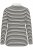 Kaffe Curve Miana Long Sleeve Polo Chalk with Black Stripe - Polokošele - 