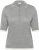 Kaffe Curve Lizzy Contrast Knitted Polo Grey Melange - Polokošele - 