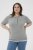 Kaffe Curve Lizzy Contrast Knitted Polo Grey Melange - Polokošele - 