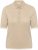 Kaffe Curve Lizzy Contrast Knitted Polo Feather Grey Melange - Polokošele - 