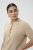 Kaffe Curve Lizzy Contrast Knitted Polo Feather Grey Melange - Polokošele - 