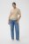 Kaffe Curve Lizzy Contrast Knitted Polo Feather Grey Melange - Polokošele - 