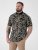 D555 Palmer Leaf Printed Jacquard Collar & Cuff Chest Pocket Polo Black - Polokošele - Polokošele 2XL-8XL