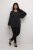 Kaffe Curve Lini Knit Sveter Čierna Oyster - Mikiny & mikiny bez kapucne - 