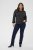Kaffe Curve Lini Knit Sveter Čierna Oyster - Mikiny & mikiny bez kapucne - 