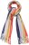 Ulla Popken Ombre Rainbow Stripe Scarf Night Blue - Doplnky - 