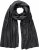 Ulla Popken Virgin Wool Cashmere Mix Scarf Black - Doplnky - 