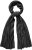 Ulla Popken Virgin Wool Cashmere Mix Scarf Black - Doplnky - 