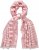 Ulla Popken Striped Statement Scarf Neon Red - Doplnky - 