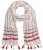 Ulla Popken Dot Print Tassel Accent Scarf Red - Doplnky - 