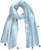 Ulla Popken Greek Stripe Tasseled Scarf Blue - Doplnky - 