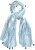 Ulla Popken Greek Stripe Tasseled Scarf Blue - Doplnky - 