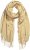 Ulla Popken Fringed Scarf Dark Putty - Doplnky - 