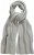 Ulla Popken Garter Stitch Knit Scarf Light Grey Melange - Doplnky - 