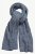 Ulla Popken Heather Knit Wool Blend Scarf Navy - Doplnky - 