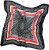 Ulla Popken Silk Scarf Black - Doplnky - 
