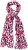Ulla Popken Geometric Print Scarf Dark Red - Doplnky - 