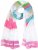 Ulla Popken Pink Lettering Border Print Scarf Snow White - Doplnky - 