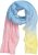 Ulla Popken Pleated Color Gradient Scarf Light Blue - Doplnky - 