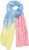 Ulla Popken Pleated Color Gradient Scarf Light Blue - Doplnky - 