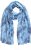 Ulla Popken Circle Print Scarf Blue - Doplnky - 
