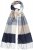 Ulla Popken Checked Fringed Hem Scarf Dark Putty - Doplnky - 